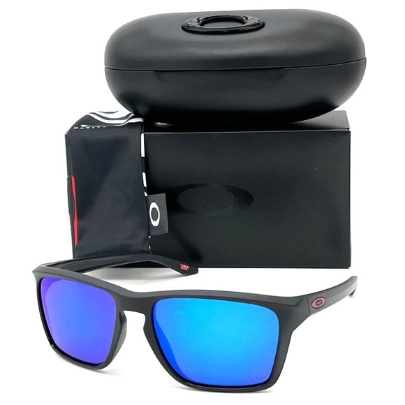 OAKLEY SYLAS OO9448-22 Qatar Matte Black / Prizm Sapphire 57mm sunglasses - Picture 2 of 4